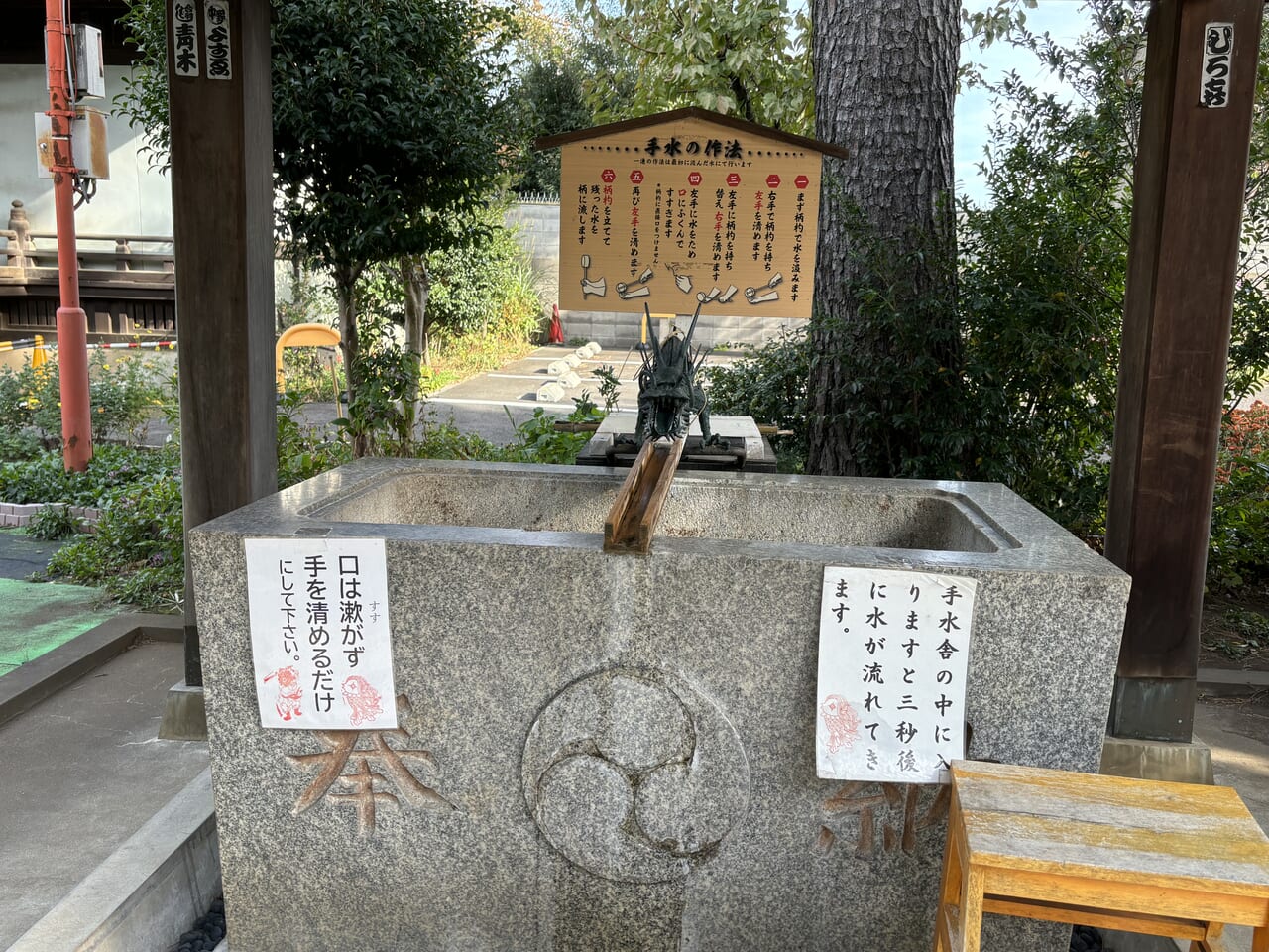 鷺宮八幡神社手洗い