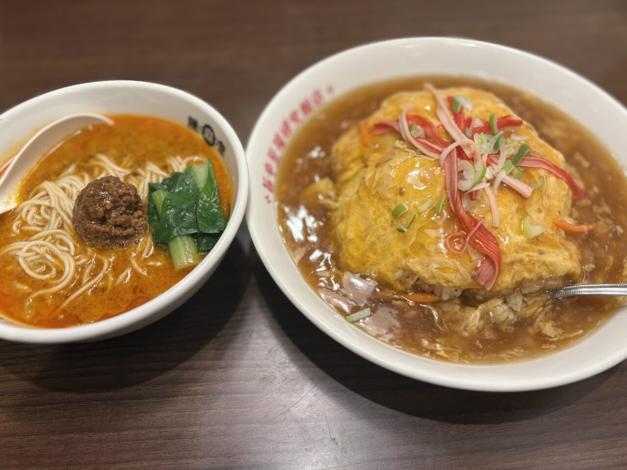 東中野にある『陳麻家東中野西口店』の天津飯セット