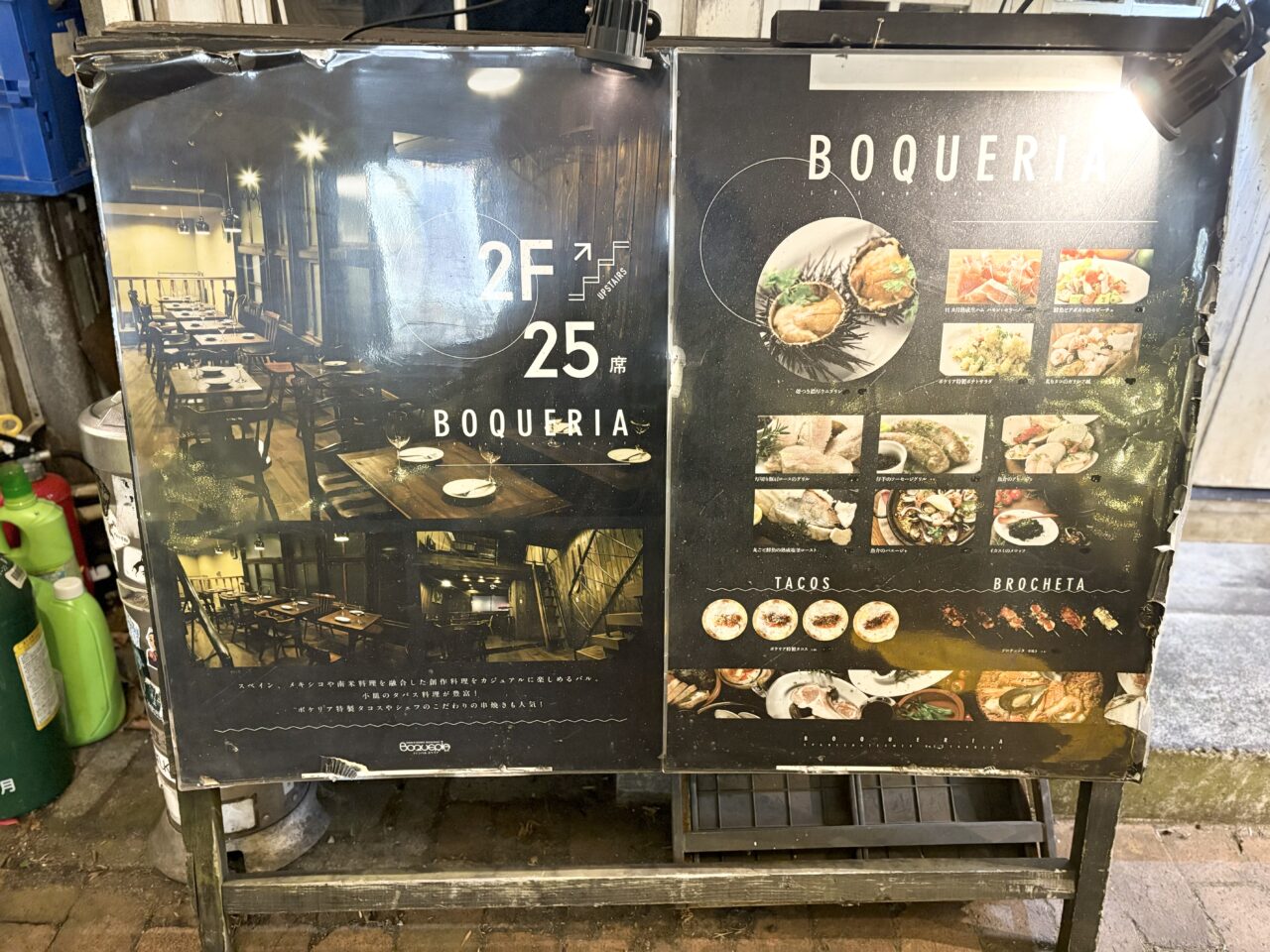 中野にある『Boqueria』の看板