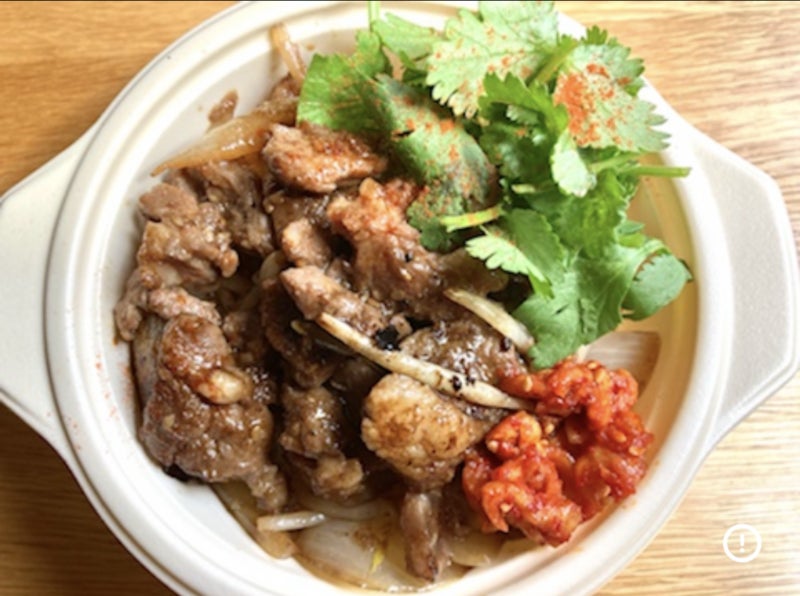 ラムパクチー丼